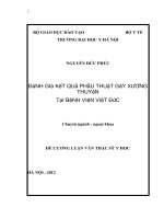 đánh gía kết quả phẫu thuật gãy xương thuyền cổ tay tại bệnh viện việt đức
