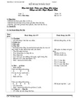 Giáo án môn Hát nhạc lớp 2 - hk I