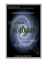 Chuyên đề Phương trình Mũ Logarit luyện thi đại học cập nhật bản 2013 Nguyễn Đức Thắng