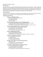 Ôn tập môn học Tài chính Tiền Tệ