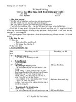 Giáo án môn Giáo dục lớp 2 - hk I