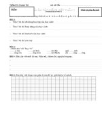 Phiếu ôn tập hk I