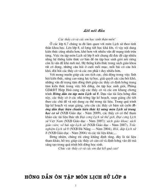 ôn thi học sinh giỏi lịch sử 8 - Tài liệu text