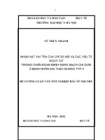 nhận xét vai trò của chỉ số abi và các yếu tố nguy cơ trong chẩn đoán bệnh dộng mạch chi dưới ở bệnh nhân đái tháo đường type 2