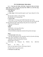 Đề cương ôn thi môn Bệnh học phụ khoa