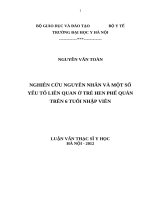 nghiên cứu nguyên nhân và một số yếu tố liên quan ở trẻ hen phế quản trên 6 tuổi nhập viện