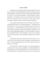 nghiên cứu một số đặc điểm dịch tễ học lâm sàng bệnh hemophilia và hiệu quả sử dụng hemofil m trong điều trị hemophilia a