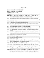 Hoàn thiện công tác xây dựng kế hoạch kinh doanh tại công ty cổ phần DABACO việt nam