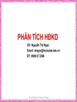 Cơ sở lý luận về phân tích hoạt động kinh doanh
