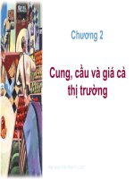 Bài giảng Cung cầu và giá cả thị trường