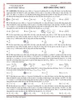 bài tập biến đổi công thức điện xoay chiều