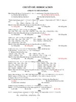 Chuyên đề hidrocacbon no