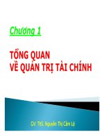 tổng quan về quản trị tài chính