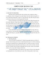 Chiến lược quảng cáo : Vẻ đẹp thật sự của Dove