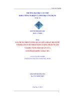 Xây dựng mối tương quan giữa hoạt độ nước với độ ẩm cuối theo hàm lượng muối ngấm và khả năng bảo quản của sản phẩm khô cá bạc má