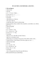 ÔN tập TIẾNG ANH TRÌNH độ a