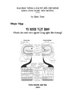 Thực tập vi sinh vật học dành cho sinh viên ngành công nghệ môi trường