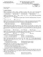 đề thi thử đại học trường Đô Lương