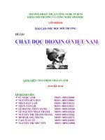 báo cáo chất độc dioxin ở việt nam