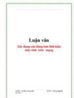 Luận văn xây dựng cửa hàng bán linh kiện trên mạng