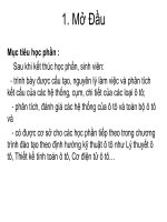 mở đầu cấu tạo chung của ô tô