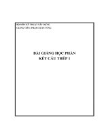 Bài giảng Kết cấu thép 1  Phạm Xuân Tùng