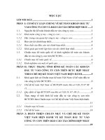 Thực trạng tình hình kế toán các khoản đầu tư vào công ty con trên báo cáo tài chính hợp nhất theo chế độ kế toán Việt Nam hiện hành.