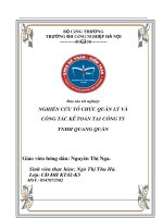 Hoàn thiện công tác quản trị tại Công ty TNHH Quang Quân