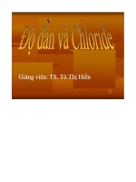 Báo cáo độ dẫn và chloride