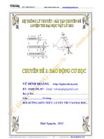 Dao động cơ học  luyện thi đại học môn vật lý