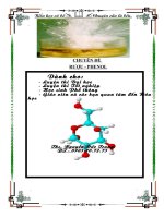 LÝ THUYẾT BÀI TẬP RƯỢU. PHENOL