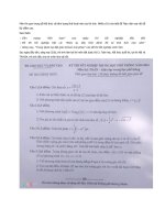 Luyện tập làm đề thi tốt nghiệp trung học phổ thông năm 2014 môn toán