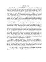 Hoàn thiện công tác quản  trị nguyên vật liệu của Công ty Cổ phần Công nghệ Nhựa