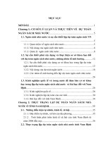 cơ sở khoa học lập dự toán ngân sách nhà nước trên địa bàn tỉnh nam định