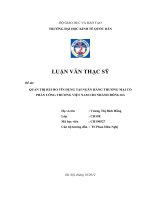 quản trị rủi ro tín dụng tại ngân hàng thương mại cổ phần công thương việt nam chi nhánh đống đa