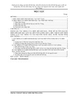 Chuyên đề đánh giá lượng mưa, bốc hơi, lưu vực sông và tài nguyên