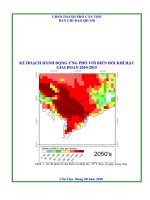 Kế hoạch ứng phó biến đổi khí hậu TP Cần Thơ