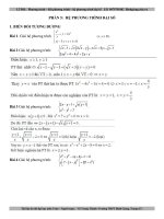 Tuyển tập Hệ phương trình giải bằng phương pháp biến đổi tương đương ( Trích từ các đề thi thử Đại Học)