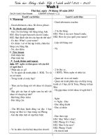 giáo án tiếng anh lớp 3 sách mới (hay)   unit 5