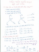 Tính toán ngắn mạch bất đối xứng