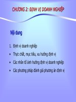 Bài giảng môn định vị doanh nghiệp