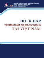 Câu và đáp về phòng chống tác hại của thuốc lá tại Việt Nam
