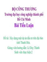 Xây dựng một dự án đầu tư trên địa bàn tỉnh thanh hóa 