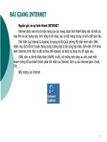 SLIDE bài GIẢNG INTERNET