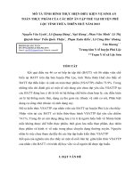 MÔ tả TÌNH HÌNH THỰC HIỆN điều KIỆN vệ SINH AN TOÀN THỰC PHẨM của các bếp ăn tập THỂ tại HUYỆN PHÚ lộc TỈNH THỪA THIÊN HUẾ năm 2013