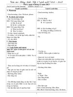 giáo án lớp 3 sách mới (hay)   unit 9