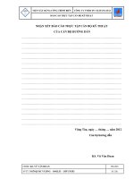 Báo cáo thực tập cán bộ kỹ thuật hàng hải