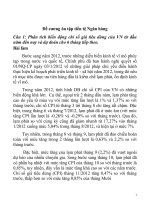 trả lời câu hỏi thực tế môn tiền tệ ngân hàng - học viện ngân hàng