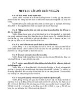 câu hỏi TRẮC NGHIỆM môn lý nhận về nhà nước và pháp luật