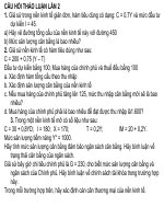 câu hỏi kinh tế vĩ mô